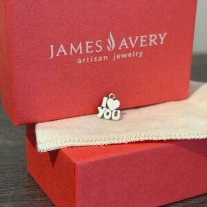 James Avery Silver 'I Love You'  Charm